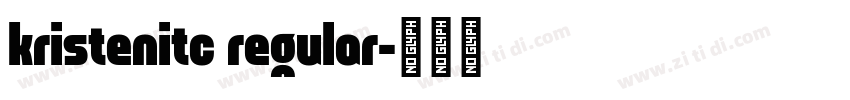 kristenitc regular字体转换